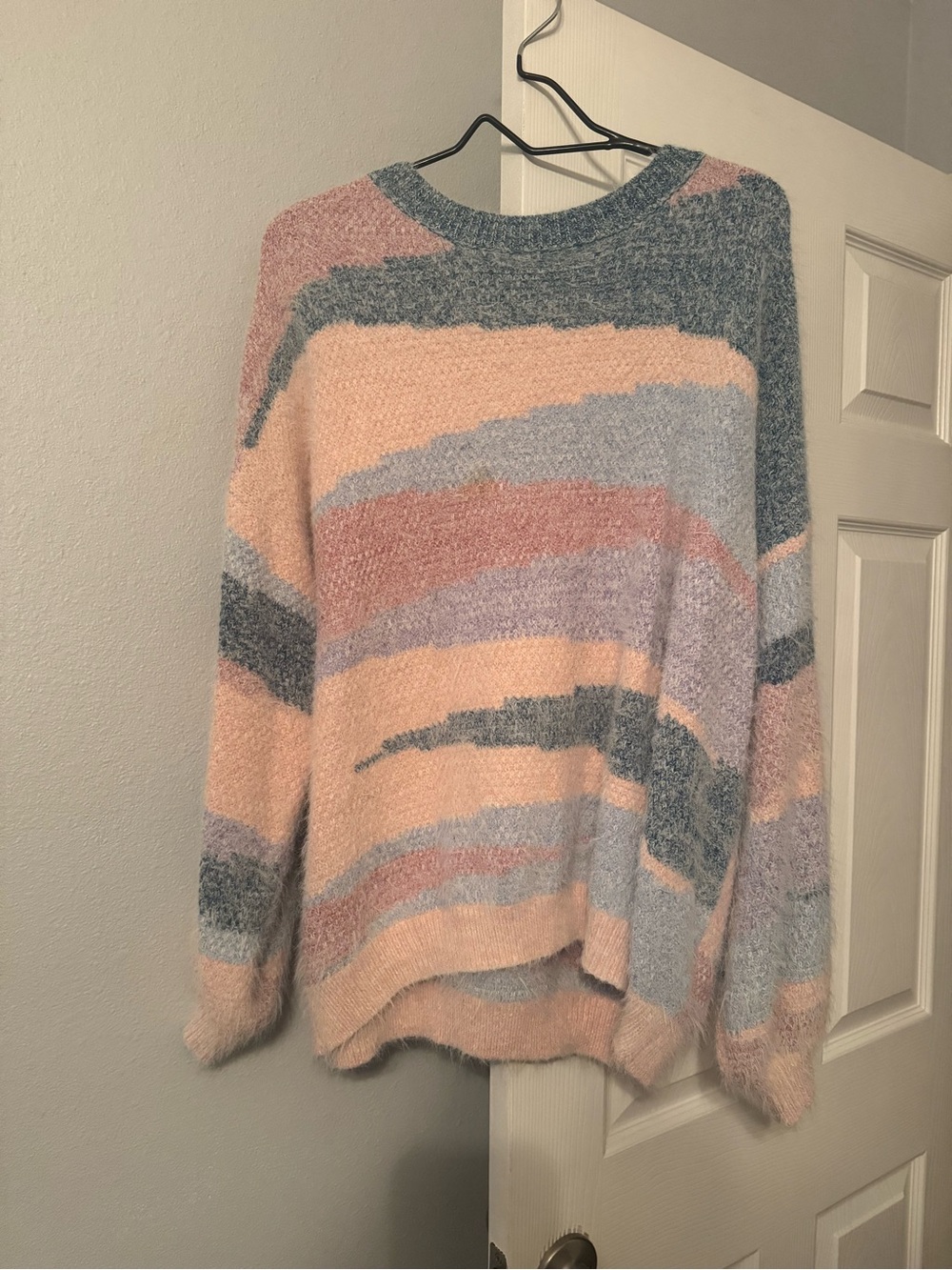 Cozy Pastel Stripe Women's Sweater